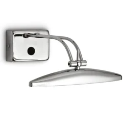Applique Da Bagno-Ideal Lux Applique da bagno mirror 20 ap2 cromo luce orientabile