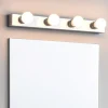 Applique Da Bagno-Selezionato da Mazzolaluce Applique da bagno moderno 4 luci cromo