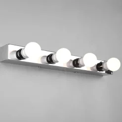 Applique Da Bagno-Selezionato da Mazzolaluce Applique da bagno moderno 4 luci cromo