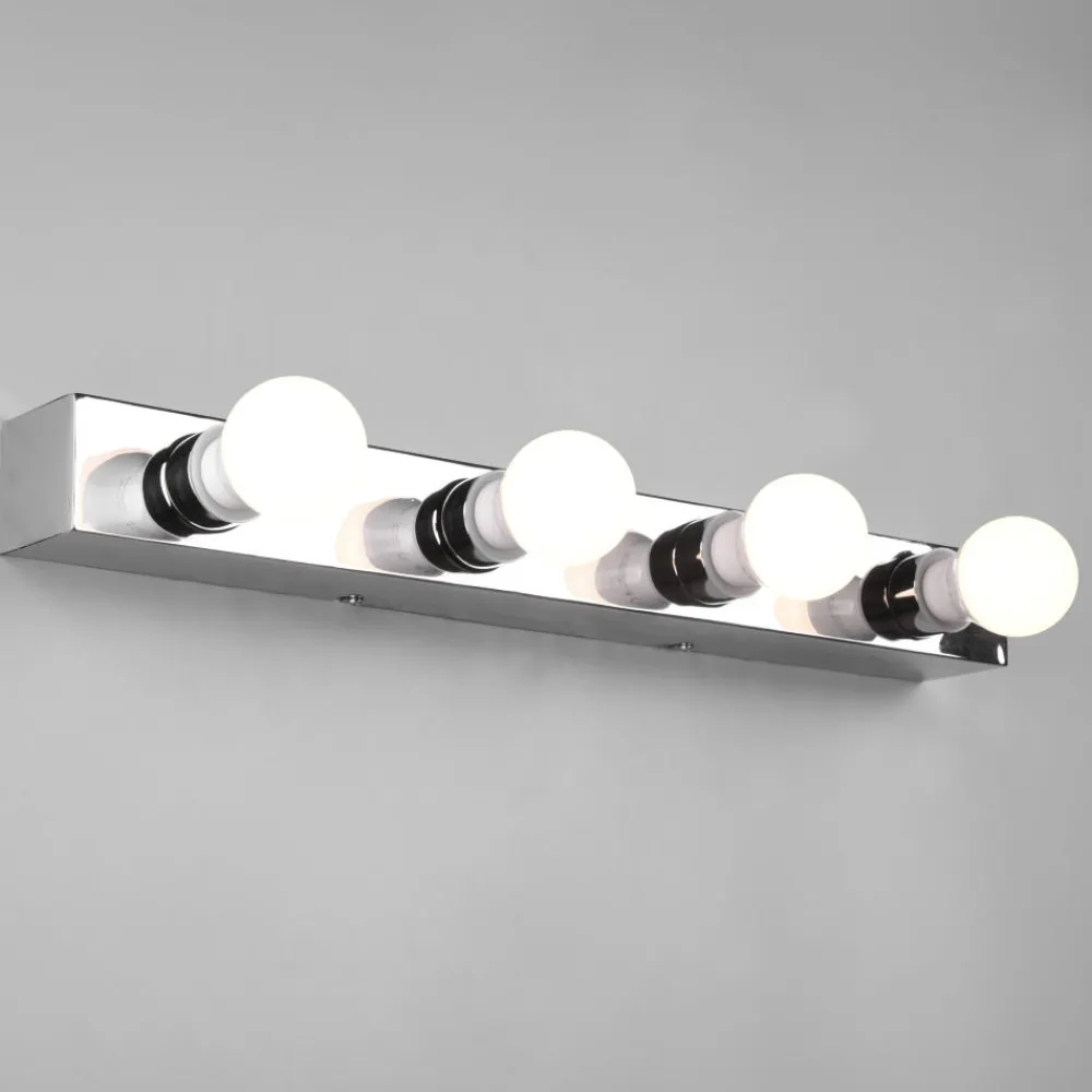 Applique Da Bagno-Selezionato da Mazzolaluce Applique da bagno moderno 4 luci cromo