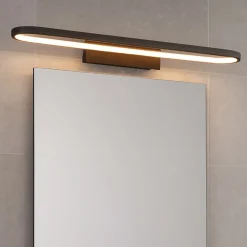 Applique Da Bagno-Selezionato da Mazzolaluce Applique da bagno moderno nera led 22w 3000k