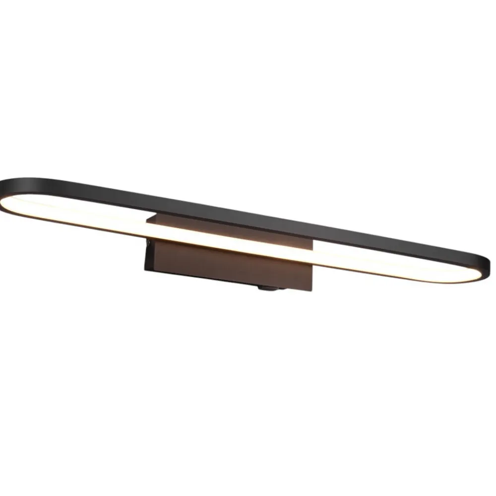 Applique Da Bagno-Selezionato da Mazzolaluce Applique da bagno moderno nera led 22w 3000k