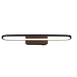 Applique Da Bagno-Selezionato da Mazzolaluce Applique da bagno moderno nera led 22w 3000k