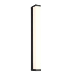 Applique Da Bagno-Selezionato da Mazzolaluce Applique da bagno moderno rettangolare nera led 6,5w 3000k