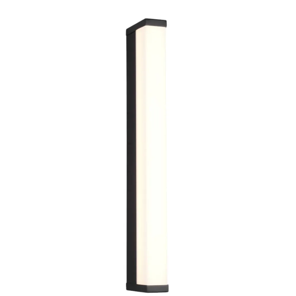 Applique Da Bagno-Selezionato da Mazzolaluce Applique da bagno moderno rettangolare nera led 6,5w 3000k