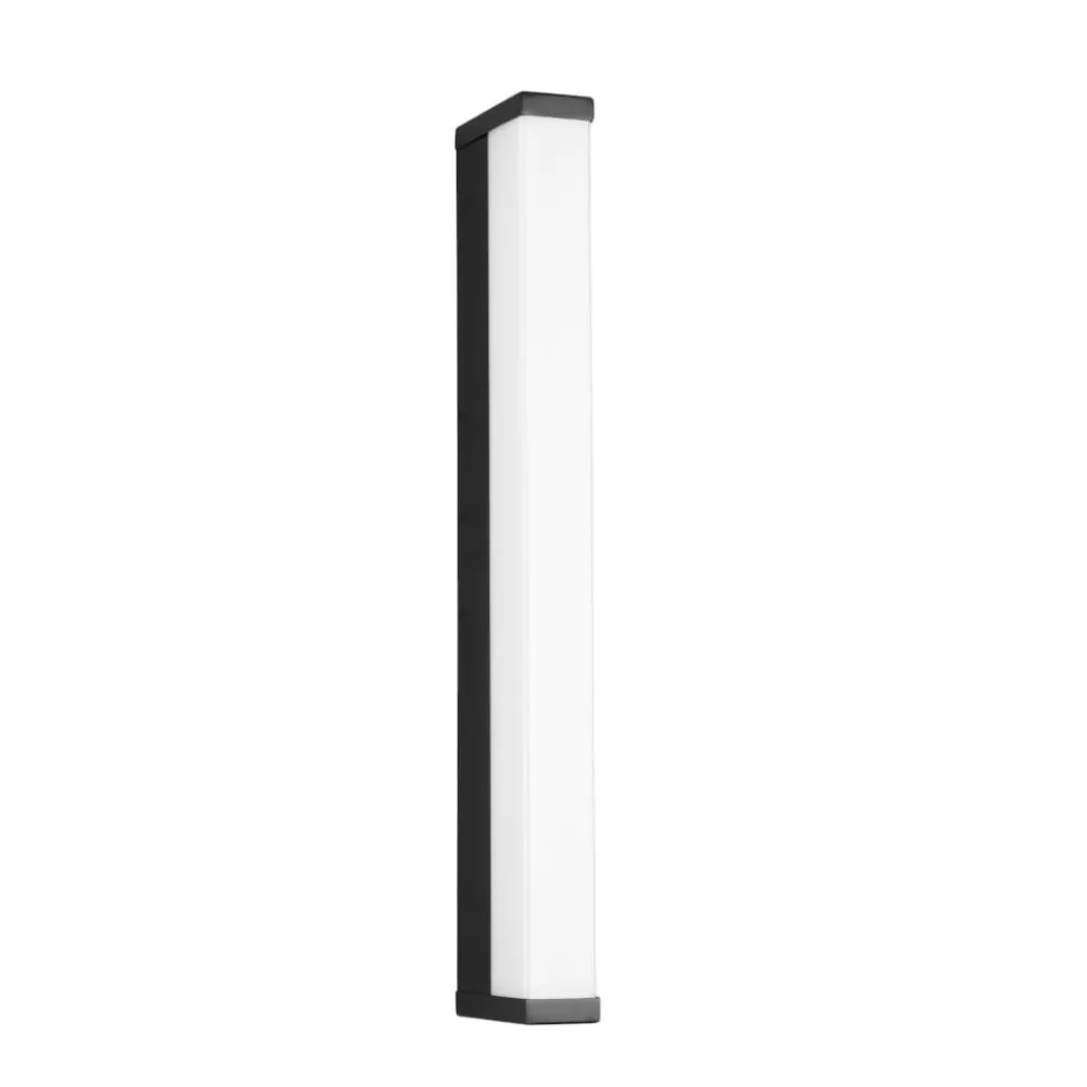 Applique Da Bagno-Selezionato da Mazzolaluce Applique da bagno moderno rettangolare nera led 6,5w 3000k