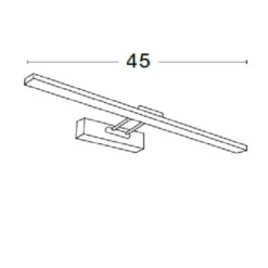 Applique Da Bagno-Selezionato da Mazzolaluce Applique da bagno orientabile led 7w 4000k cromo