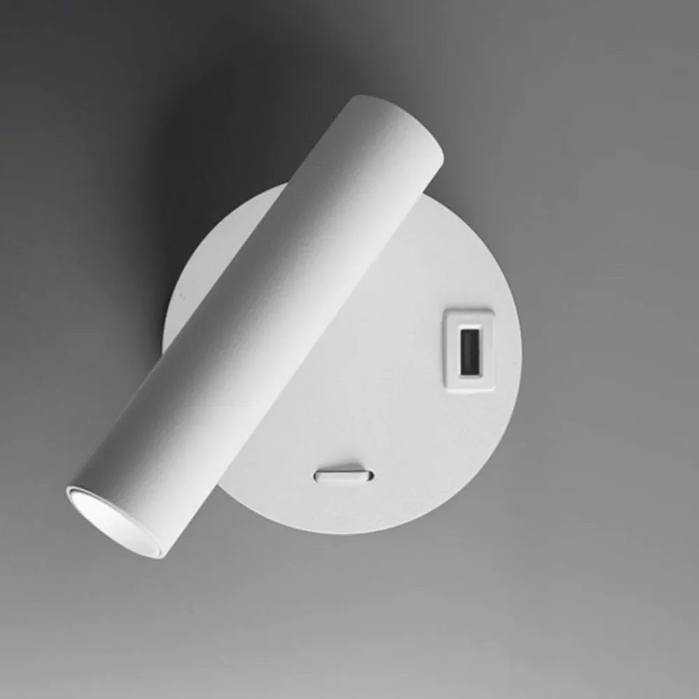 Applique Camera Da Letto-Vivida International Applique da comodino bianco led 2w 3000 4000k vivida betu