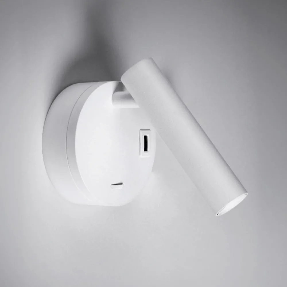 Applique Camera Da Letto-Vivida International Applique da comodino bianco led 2w 3000 4000k vivida betu
