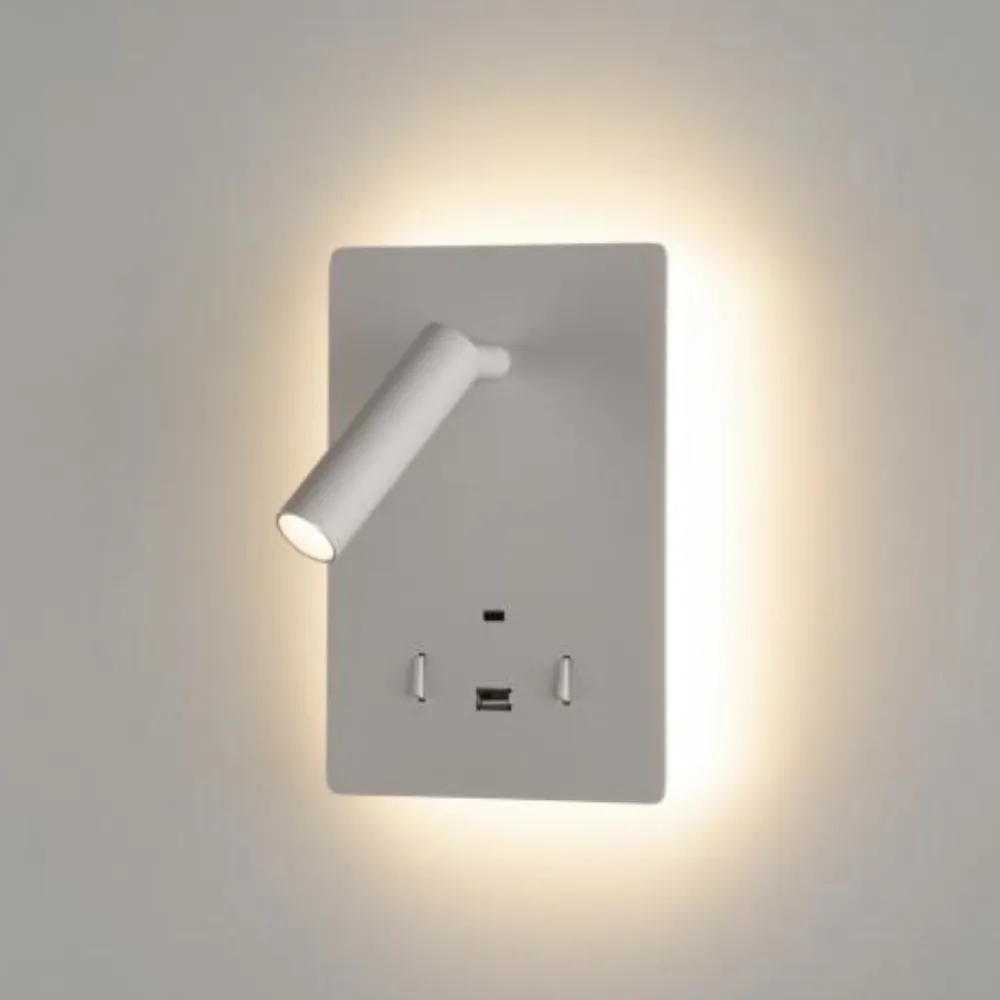 Applique Camera Da Letto-Selezionato da Mazzolaluce Applique da comodino bianco luce led 3000k orientabile usb interruttore