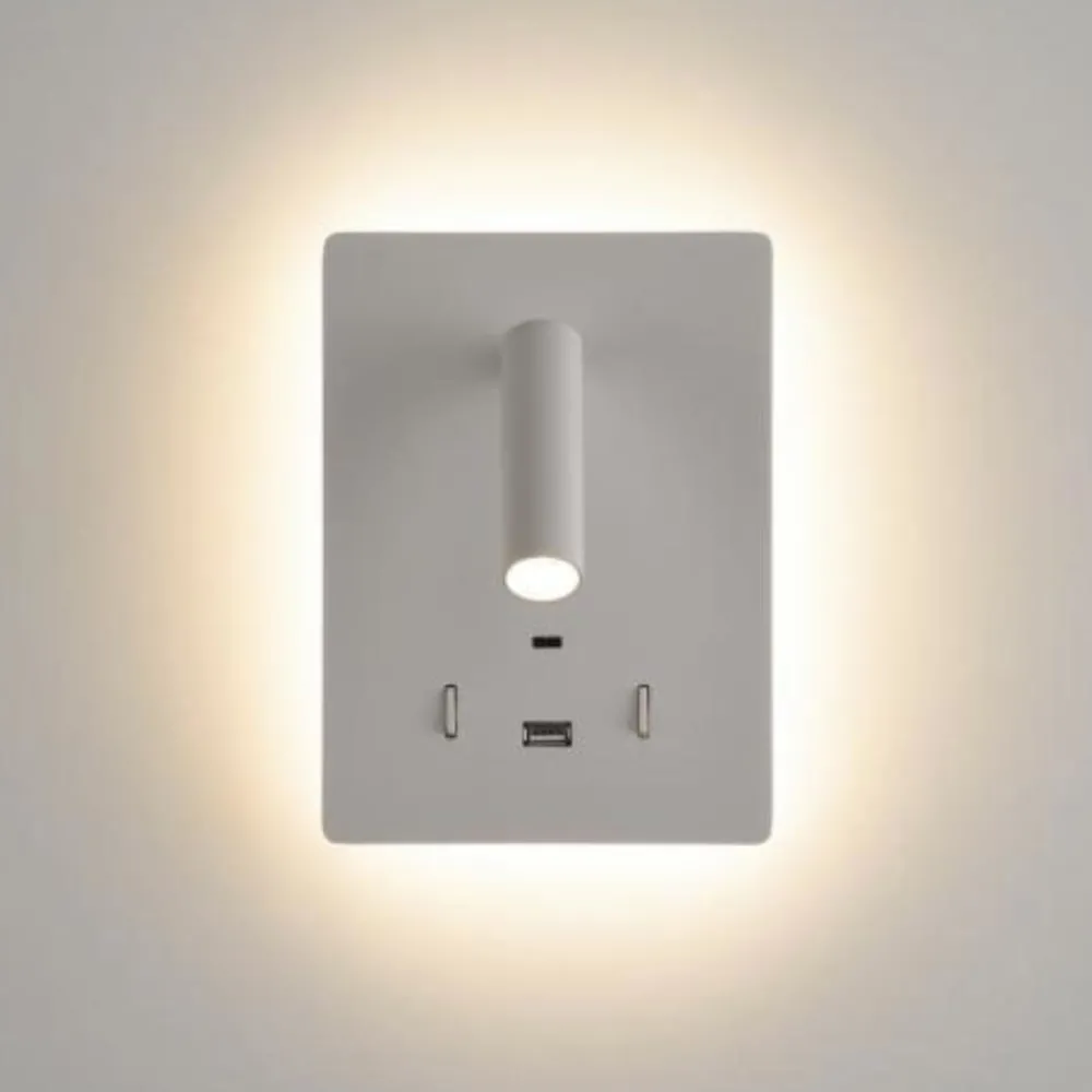 Applique Camera Da Letto-Selezionato da Mazzolaluce Applique da comodino bianco luce led 3000k orientabile usb interruttore