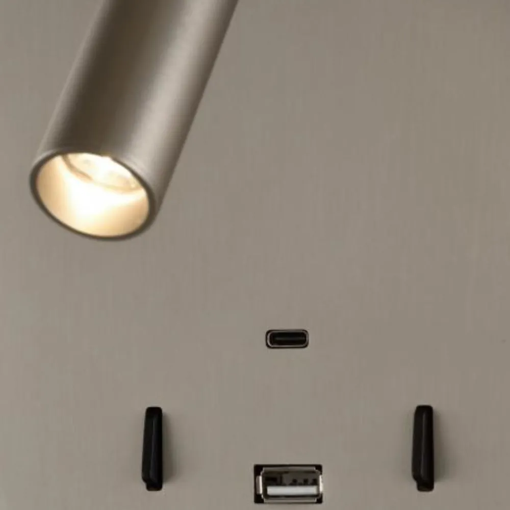 Applique Camera Da Letto-Selezionato da Mazzolaluce Applique da comodino bianco luce led 3000k orientabile usb interruttore