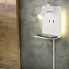 Applique Camera Da Letto-Selezionato da Mazzolaluce Applique da comodino bianco presa usb luce orientabile
