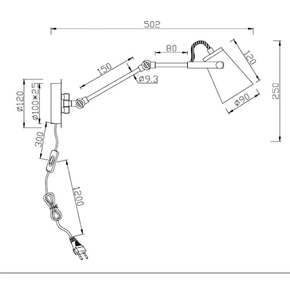 Applique Camera Da Letto-Selezionato da Mazzolaluce Applique da comodino braccio orientabile per camera daletto