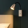 Applique Camera Da Letto-Selezionato da Mazzolaluce Applique da comodino camera da letto nichel opaco luce orientabile