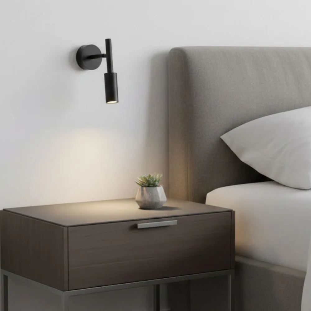 Applique Camera Da Letto-Selezionato da Mazzolaluce Applique da comodino camera da letto nero orientabile led 3000k