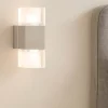 Applique Camera Da Letto-Selezionato da Mazzolaluce Applique da comodino con interruttore grigio cubi vetro led fp