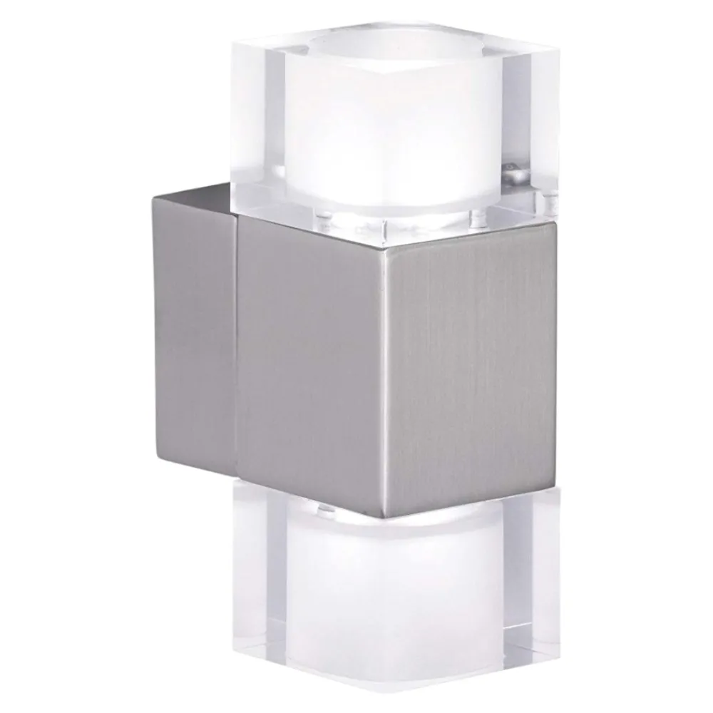 Applique Camera Da Letto-Selezionato da Mazzolaluce Applique da comodino con interruttore grigio cubi vetro led fp