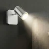 Applique Camera Da Letto-Selezionato da Mazzolaluce Applique da comodino con interruttore spot orientabile bianco nickel