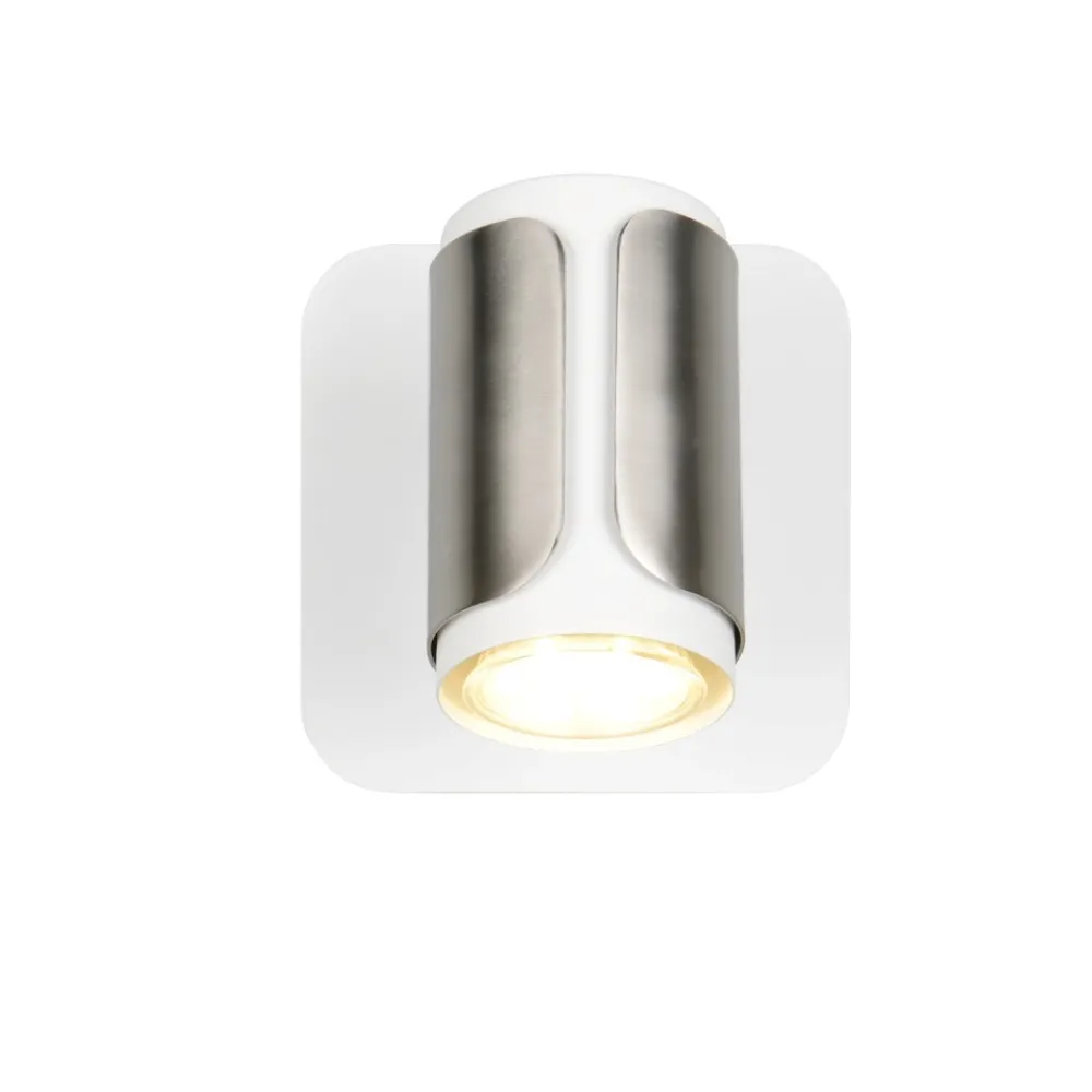 Applique Camera Da Letto-Selezionato da Mazzolaluce Applique da comodino con interruttore spot orientabile bianco nickel