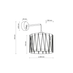 Applique Camera Da Letto-Selezionato da Mazzolaluce Applique da comodino con interruttore in tessuto sabbia per camera da letto