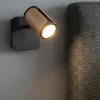 Applique Camera Da Letto-Selezionato da Mazzolaluce Applique da comodino con interruttore nero caffe per camera da letto