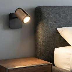 Applique Camera Da Letto-Selezionato da Mazzolaluce Applique da comodino con interruttore nero caffe per camera da letto