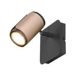 Applique Camera Da Letto-Selezionato da Mazzolaluce Applique da comodino con interruttore nero caffe per camera da letto