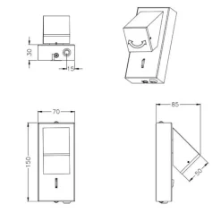 Applique Camera Da Letto-Selezionato da Mazzolaluce Applique da comodino design moderno bianca led 3000k orientabile