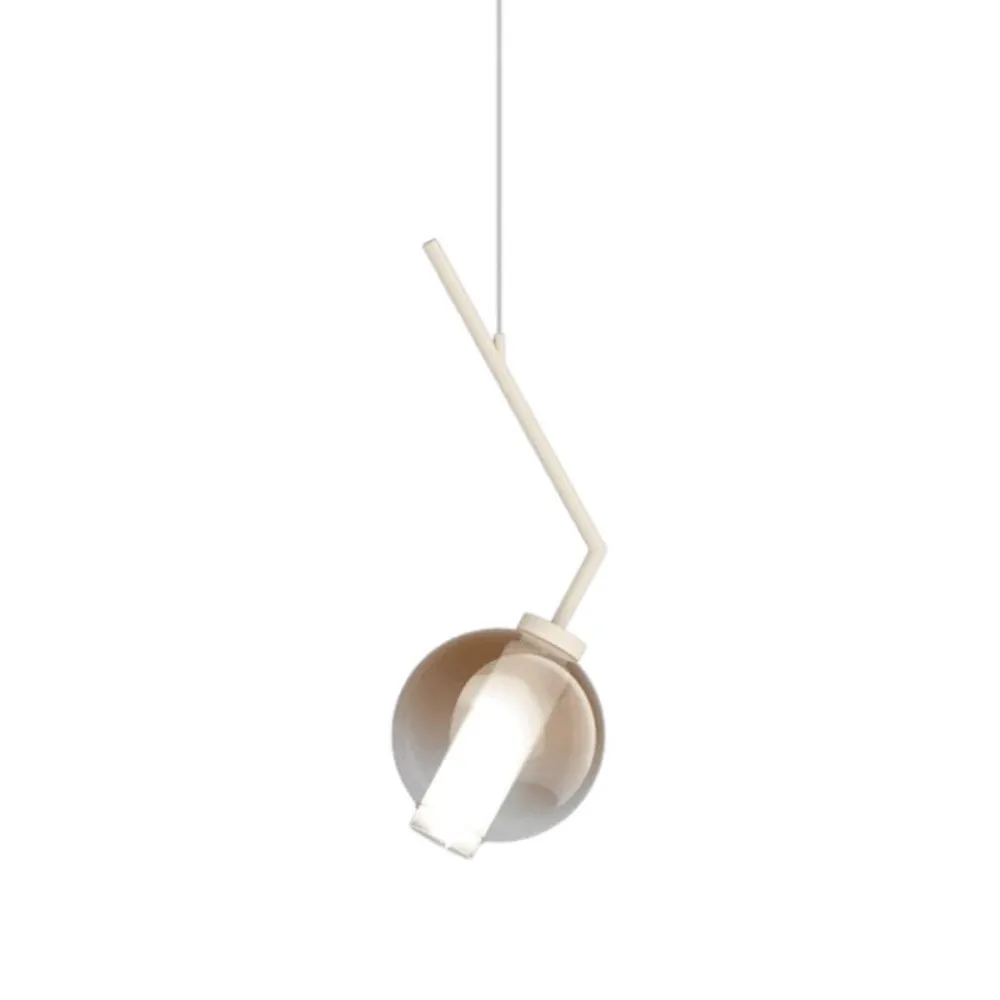 Applique Camera Da Letto-Top Light Applique da comodino luce pendente vetro bronzo v line