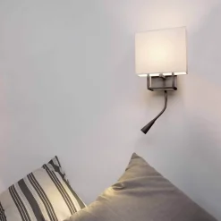 Applique Camera Da Letto-Selezionato da Mazzolaluce Applique da comodino marrone per camera da letto doppia luce con interruttore