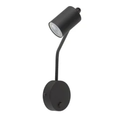 Applique Camera Da Letto-Selezionato da Mazzolaluce Applique da comodino nero braccio orientabile per camera da letto