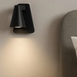 Applique Camera Da Letto-Selezionato da Mazzolaluce Applique da comodino nero led con interruttore per camera da letto