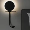 Applique Camera Da Letto-Selezionato da Mazzolaluce Applique da comodino nero luce orientabile presa usb
