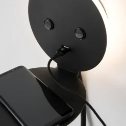 Applique Camera Da Letto-Selezionato da Mazzolaluce Applique da comodino nero luce orientabile presa usb