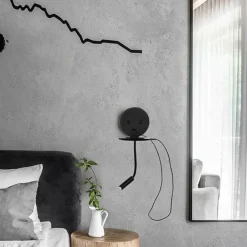 Applique Camera Da Letto-Selezionato da Mazzolaluce Applique da comodino nero luce orientabile presa usb