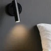 Applique Camera Da Letto-Vivida International Applique da comodino orientabile nera led 2w 3000k 4000k vivida betu