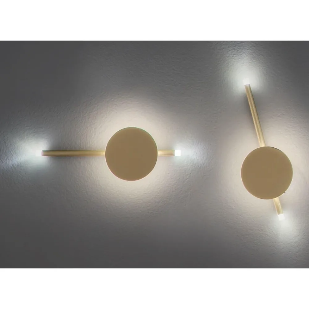 Applique Camera Da Letto-Ondaluce Applique da comodino oro camera da letto led 3000k ap james