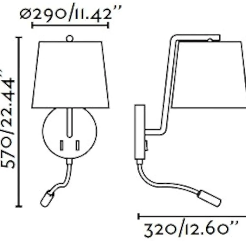 Applique Camera Da Letto-Selezionato da Mazzolaluce Applique da comodino per camera da letto moderna