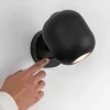 Applique Camera Da Letto-Selezionato da Mazzolaluce Applique da comodino per camera da letto orientabile nera moderna