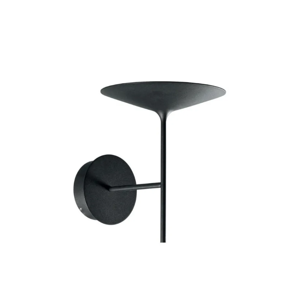 Applique Camera Da Letto-Linea Light Applique da comodino poe led 3000k nera moderna