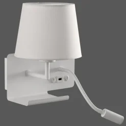 Applique Camera Da Letto-Selezionato da Mazzolaluce Applique da comodino sinistro multifunzione mensola usb luce da lettura