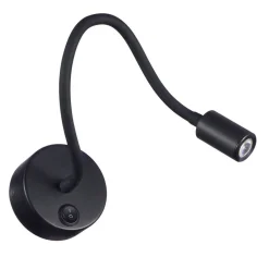Applique Camera Da Letto-Selezionato da Mazzolaluce Applique da comodino testata camera da letto led 3000k 3w orientabile nero