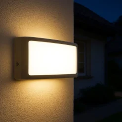Applique Da Esterno-Selezionato da Mazzolaluce Applique da esterni marrone led 10w 4000k