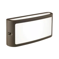 Applique Da Esterno-Selezionato da Mazzolaluce Applique da esterni marrone led 10w 4000k
