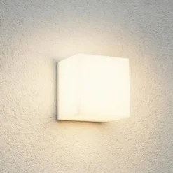 Applique Da Esterno-Selezionato da Mazzolaluce Applique da esterno acrilico bianco quadrata led 3000k 4000k 6000k