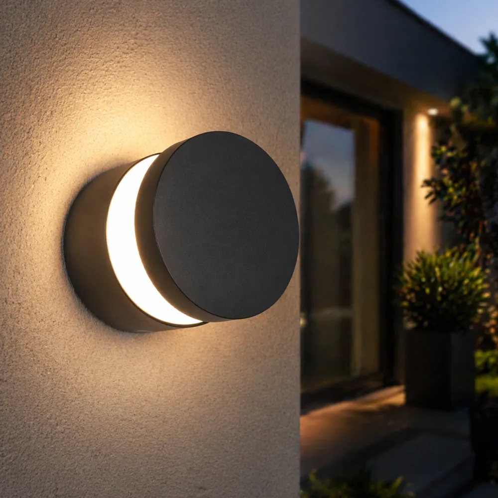 Applique Da Esterno-Selezionato da Mazzolaluce Applique da esterno alluminio nero ip44 led 11w 3000k
