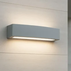 Applique Da Esterno-Ideal Lux Applique da esterno andromeda ap2 grigio