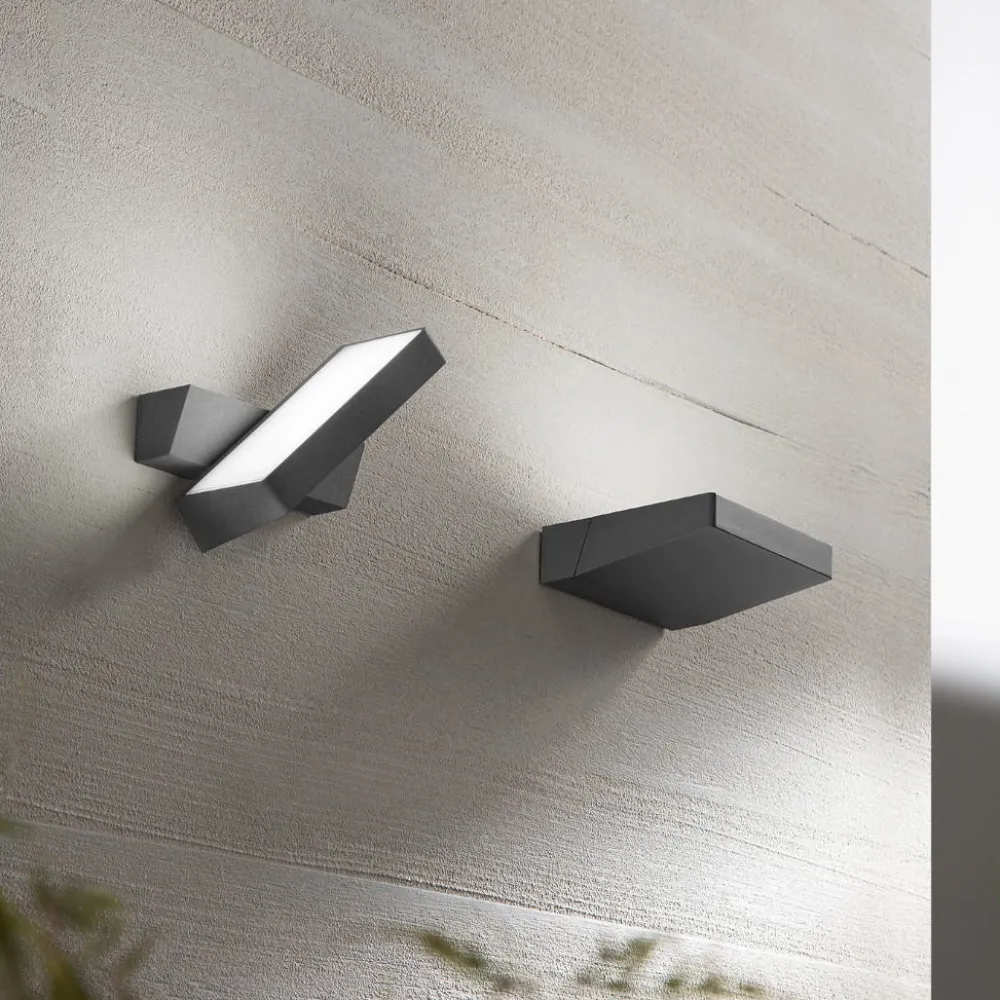 Applique Da Esterno-Perenz Illuminazione Applique da esterno antracite orientabile led 3000k ip54 perenz giro