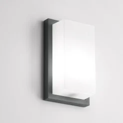 Applique Da Esterno-IsyLuce Applique da esterno antracite moderna ip65